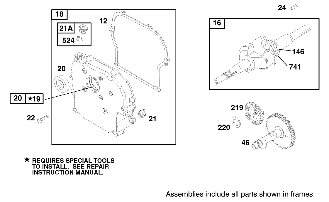 Engine Briggs & Stratton Model 135202-0142-03