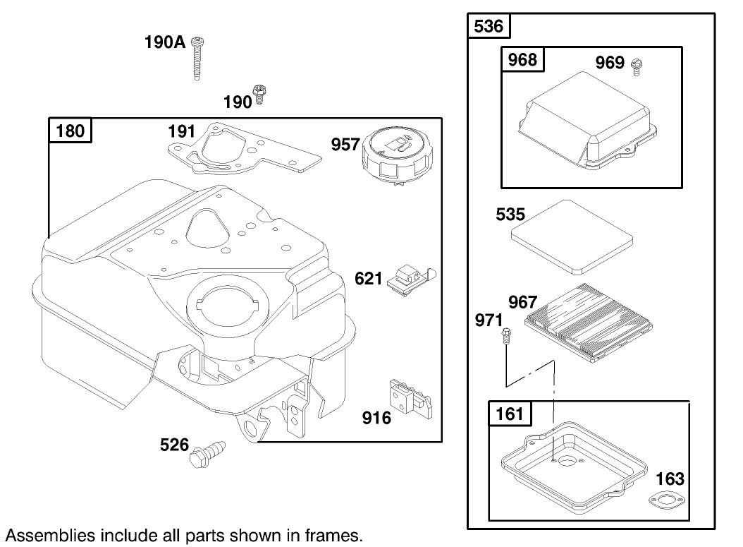 Engine Briggs & Stratton Model 135202-0142-03