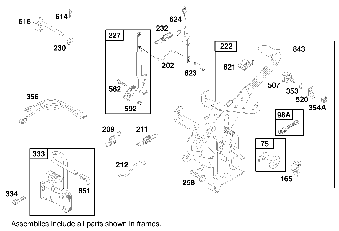 Engine Briggs & Stratton Model 192402-0645-A2 (model 60061 Only)