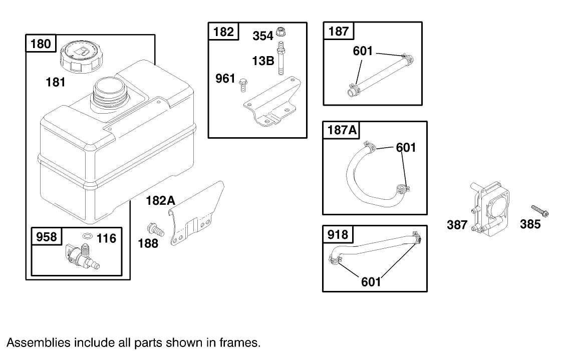 Engine Briggs & Stratton Model 192402-0645-A2 (model 60061 Only)