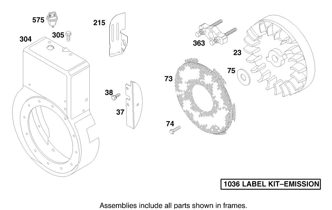 Engine Briggs & Stratton Model 192402-0645-A2 (model 60061 Only)