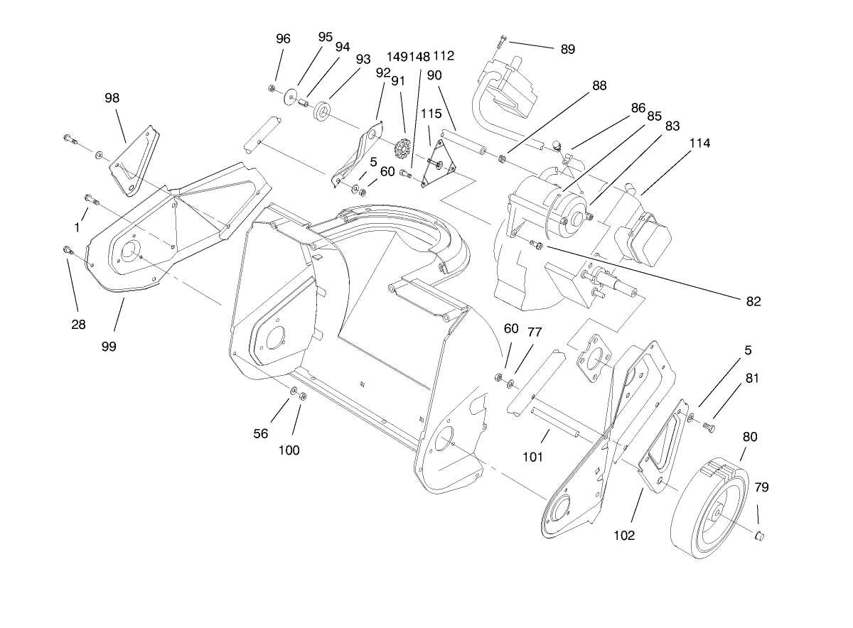 Engine & Wheel Assembly