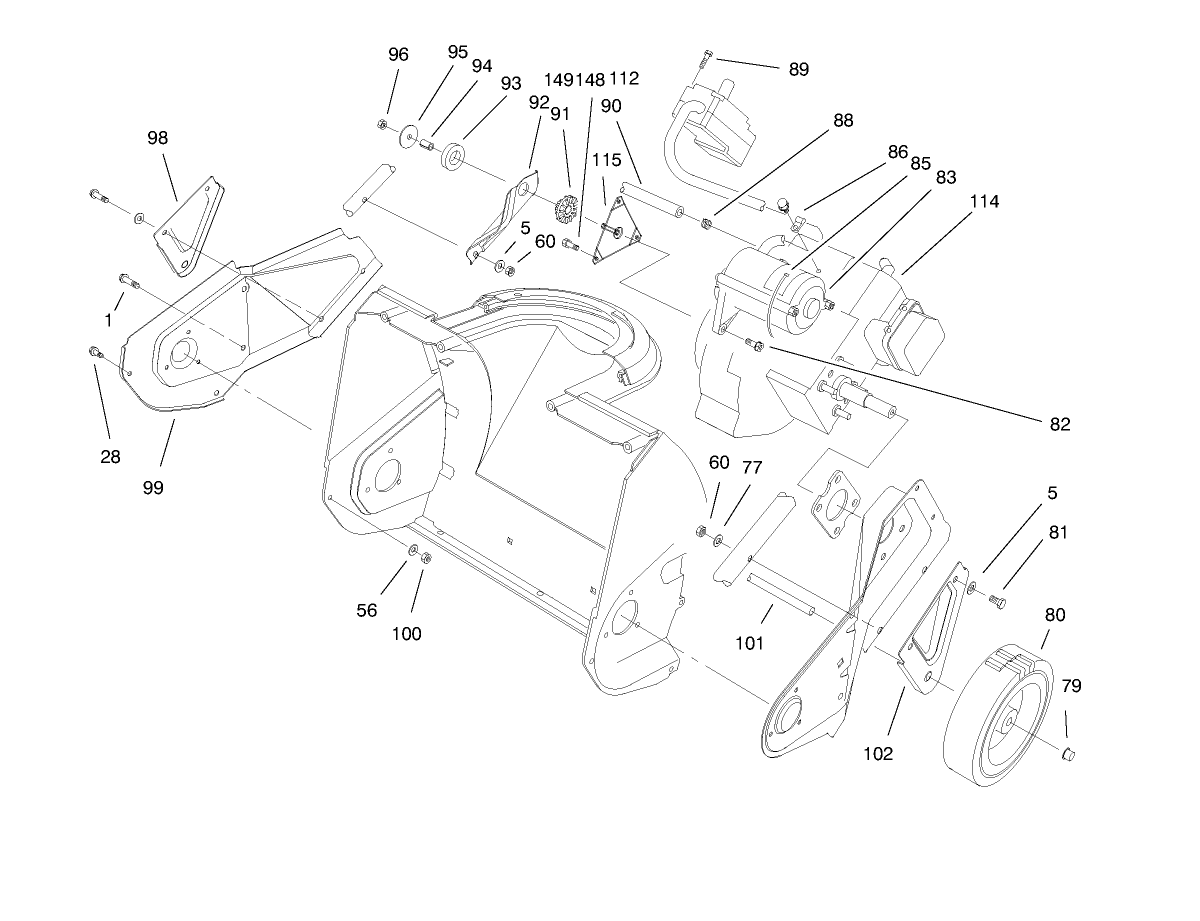 Engine & Wheel Assembly