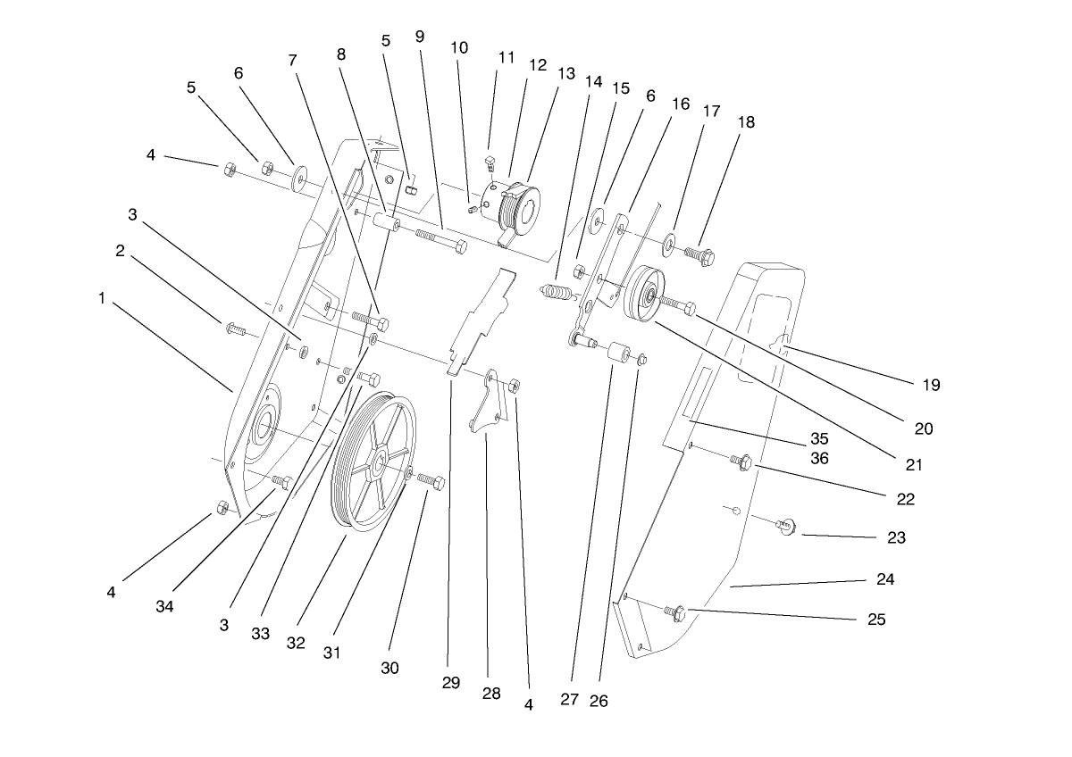 Pulley and Cover Assembly