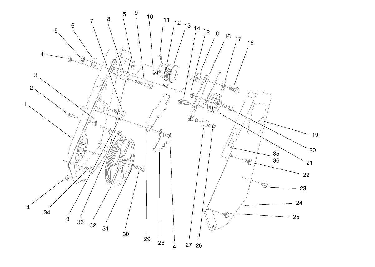 Pulley and Cover Assembly