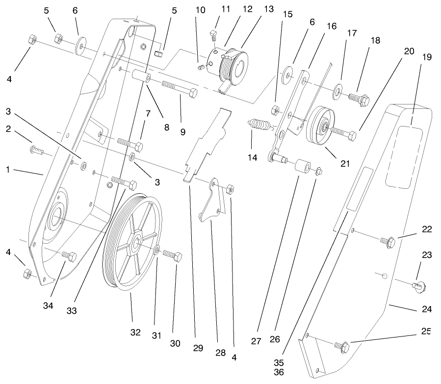 Pulley & Side Plate Assembly