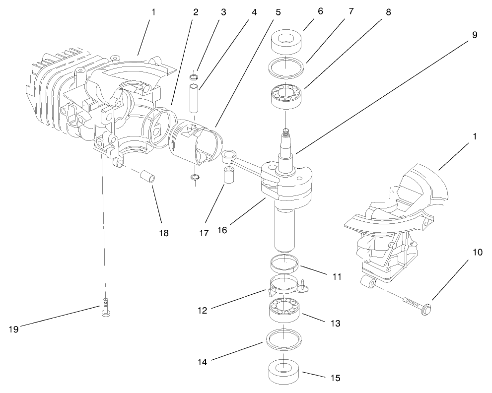 Engine Assembly (model No. 38430 & 38431)