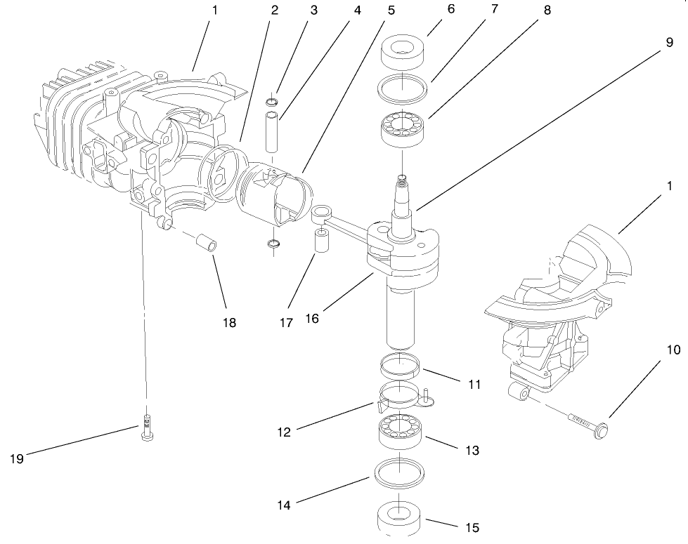 Engine Assembly (model No. 38435 & 38436)