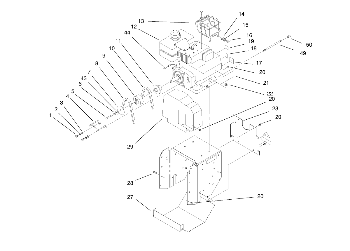Engine And Frame Assembly