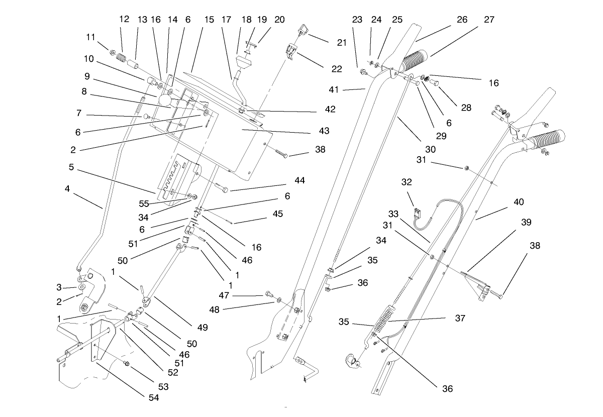 Handle And Controls Assembly