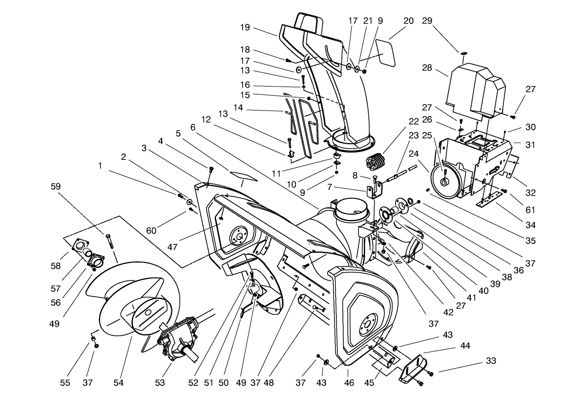Housing & Chute Assembly