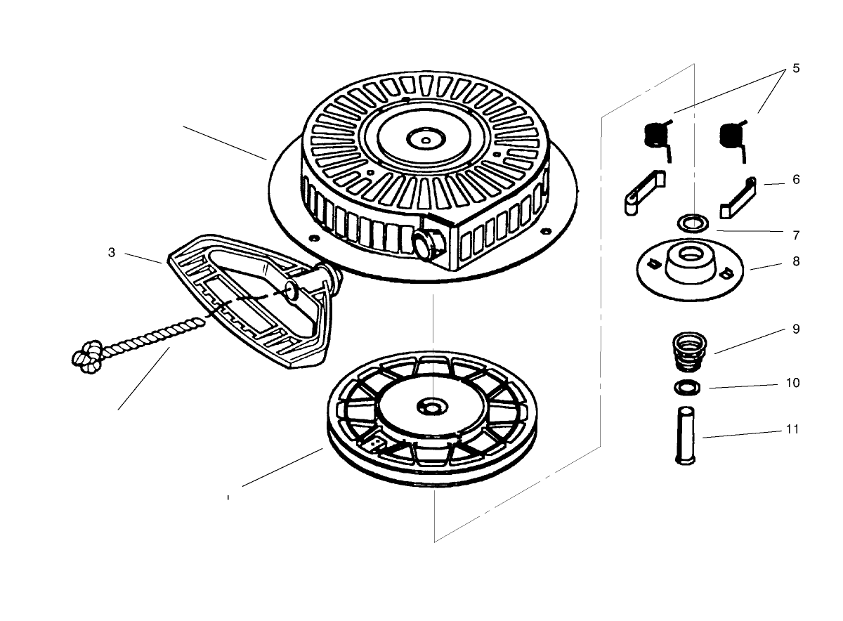 Recoil Starter Tecumseh #590733