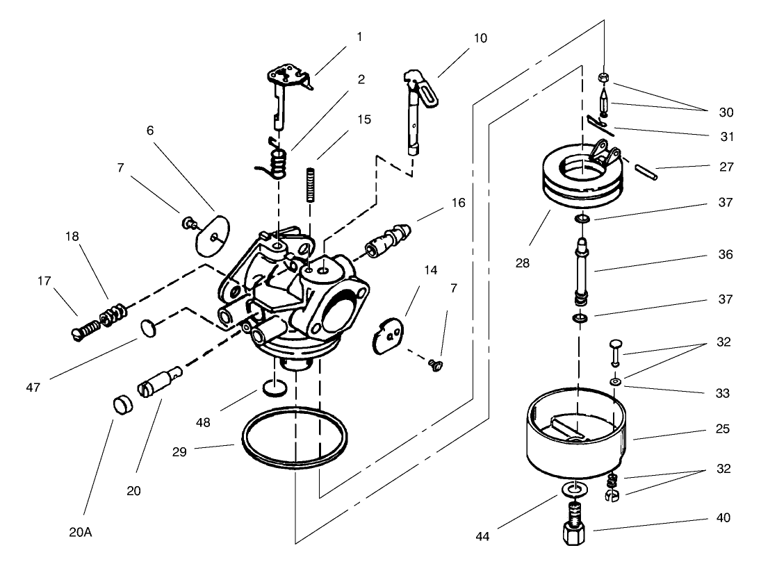 Carburetor Assembly No. 640054  Tecumseh HMSK-100 159495Y