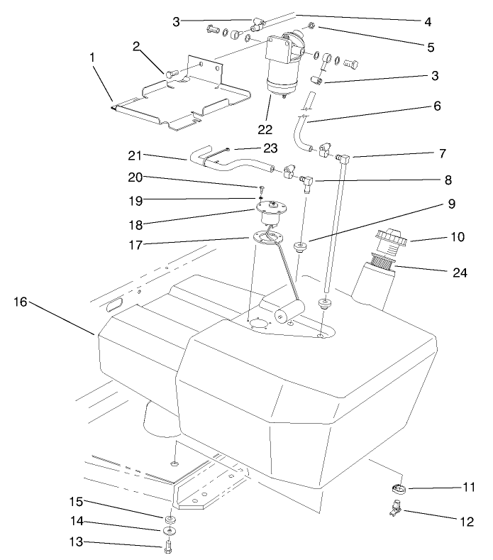 Fuel Tank & Filter Assembly