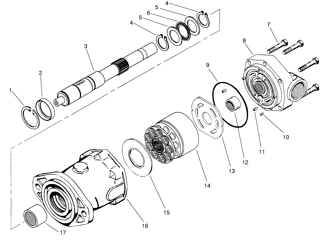 4 Wd Hydraulic Motor Asm. No. 92-7386