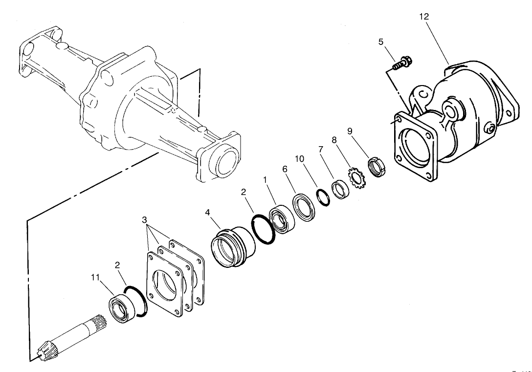Sleeve Assembly Axle No. 93-7780 (model No. 03801 Only)