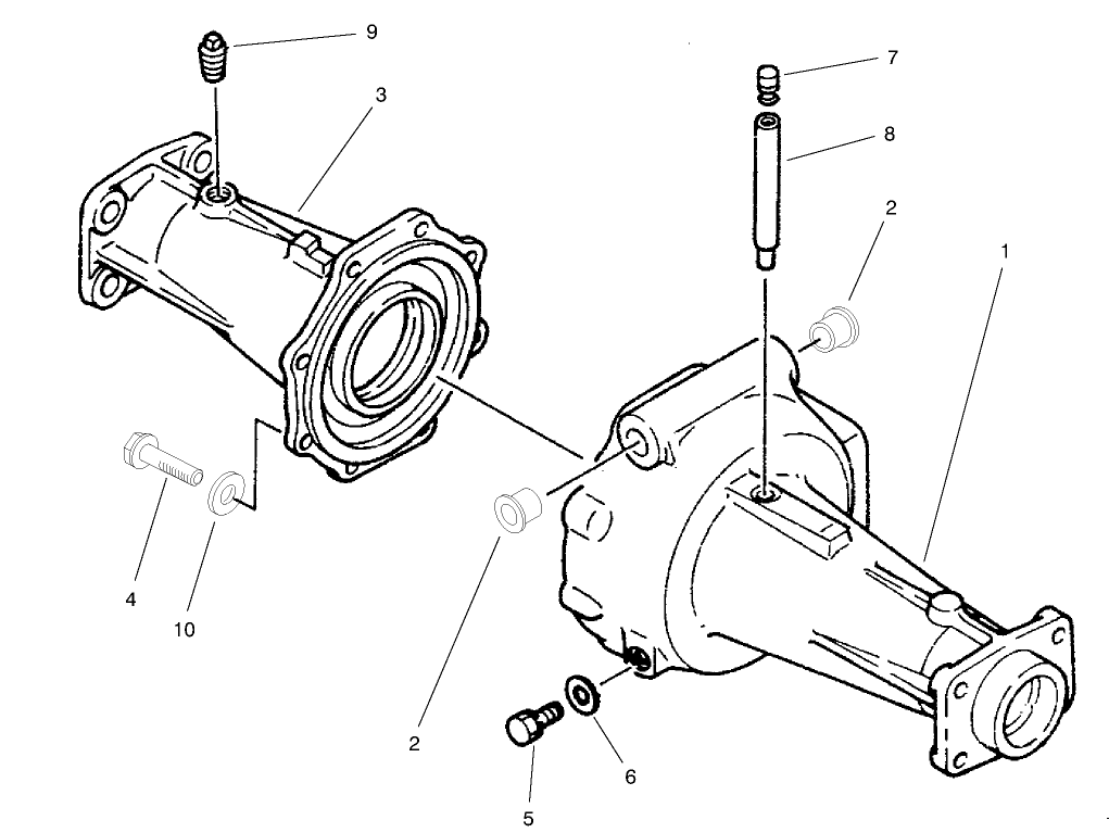 Axle Housing Assembly Axle No. 93-7780 (model No. 03801 Only)