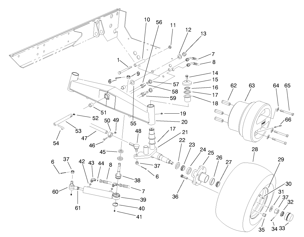 2-Wd Rear Axle Assembly (model No. 03800)