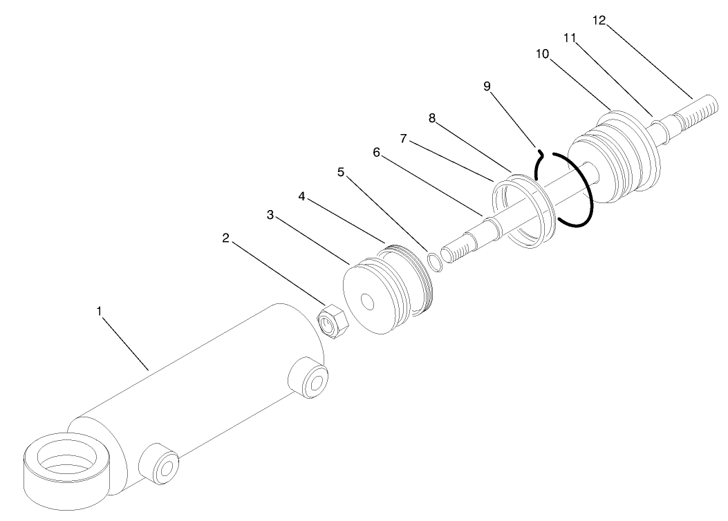 Hydraulic Cylinder No. 94-8142 (model No. 03800)