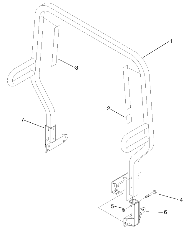 Roll Over Protection System (r.o.p.s.) Assembly