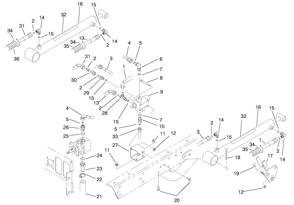 Lift Valve & Cylinder Assembly
