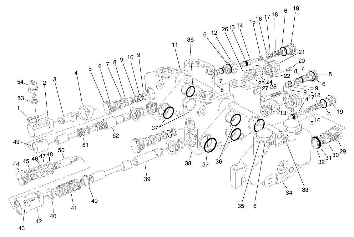 Control Valve Assembly No. 84-2203 (sections 1 & 2) (continued)