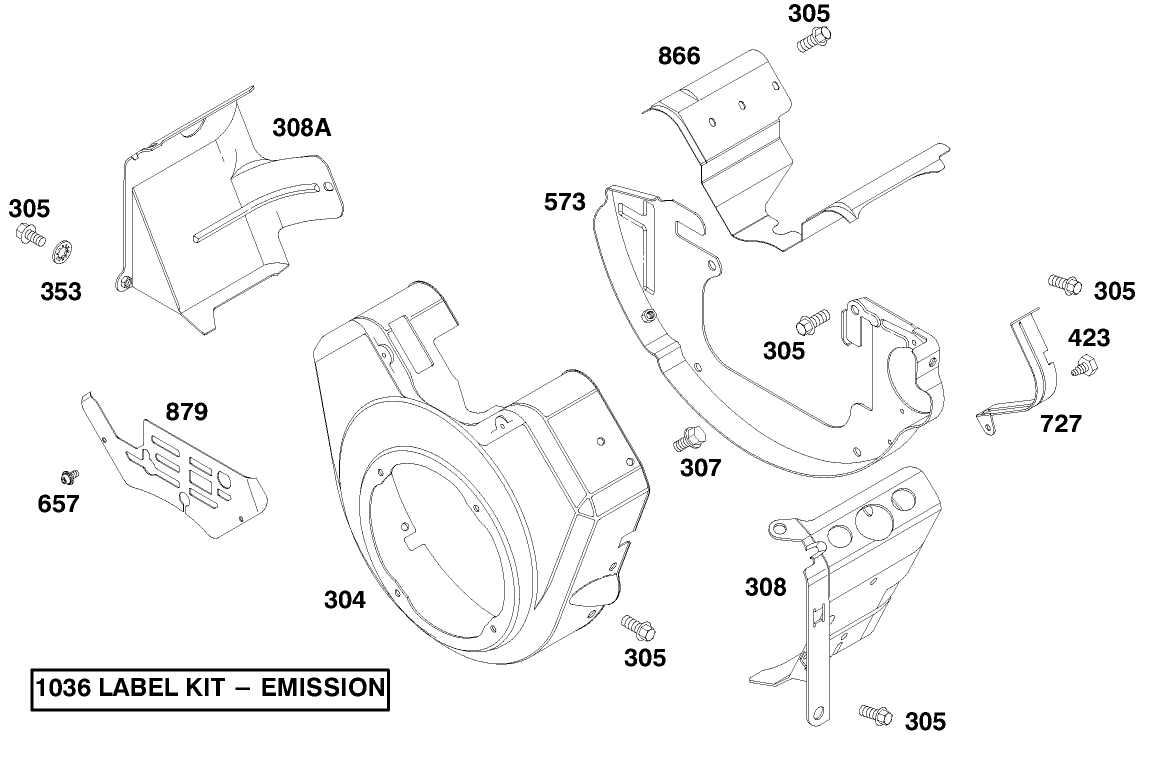 Engine Briggs & Stratton Model 303447-1179-E1