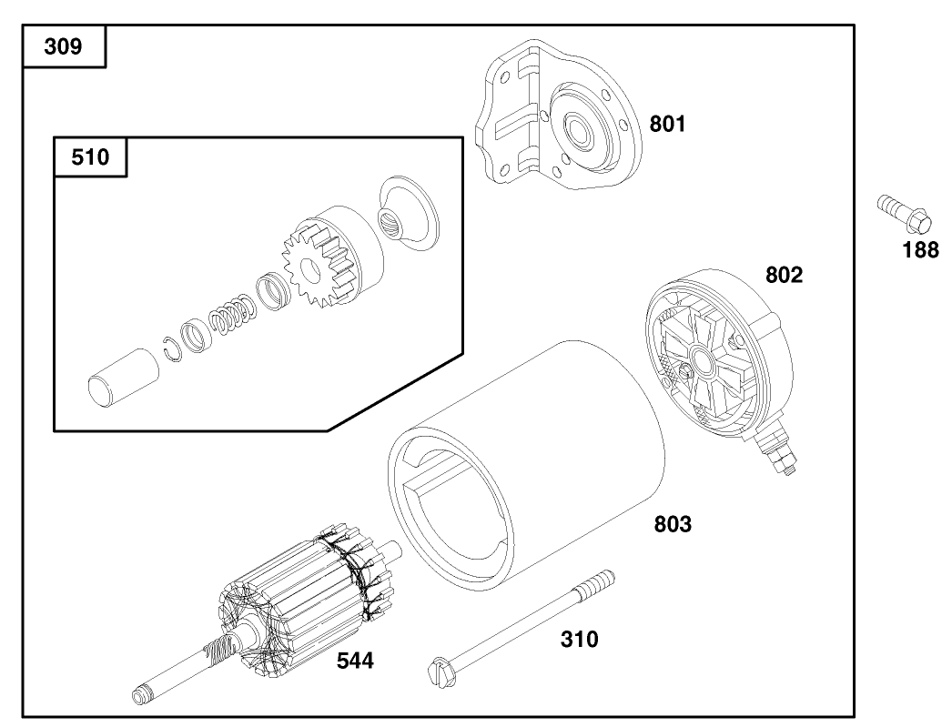 Engine Briggs & Stratton Model 303447-1179-E1