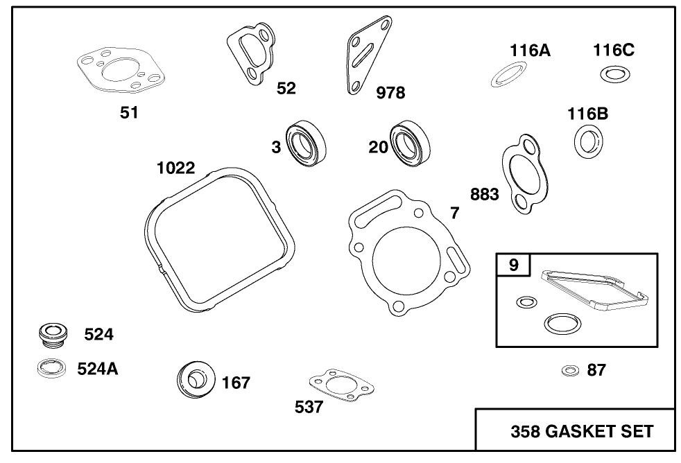 Engine Briggs & Stratton Model 303447-1179-E1