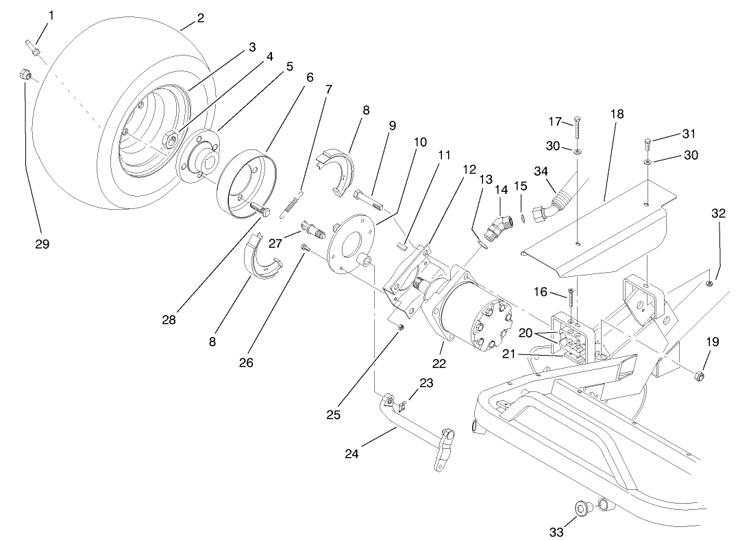 Front Wheel & Brake Assembly