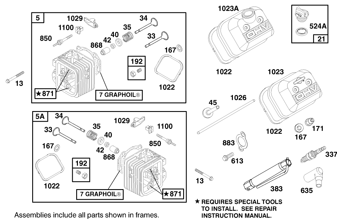 Engine Briggs & Stratton Model 303447-1179-E1