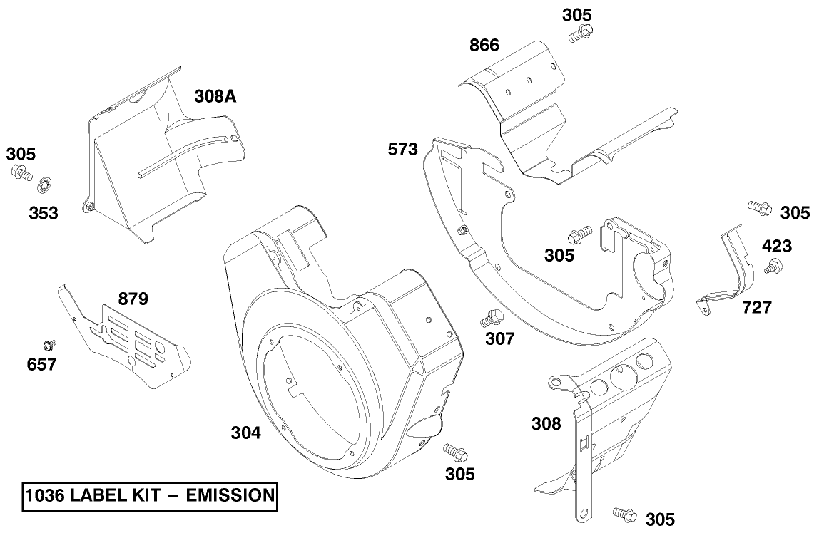 Engine Briggs & Stratton Model 303447-1179-E1