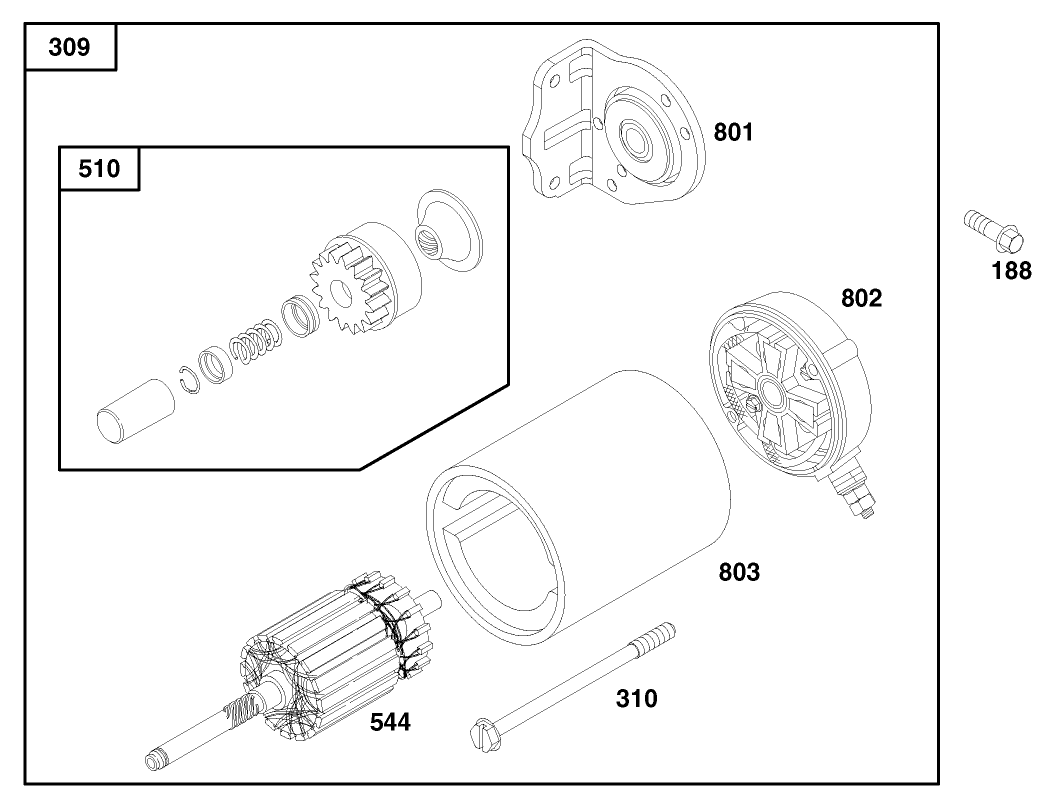 Engine Briggs & Stratton Model 303447-1179-E1