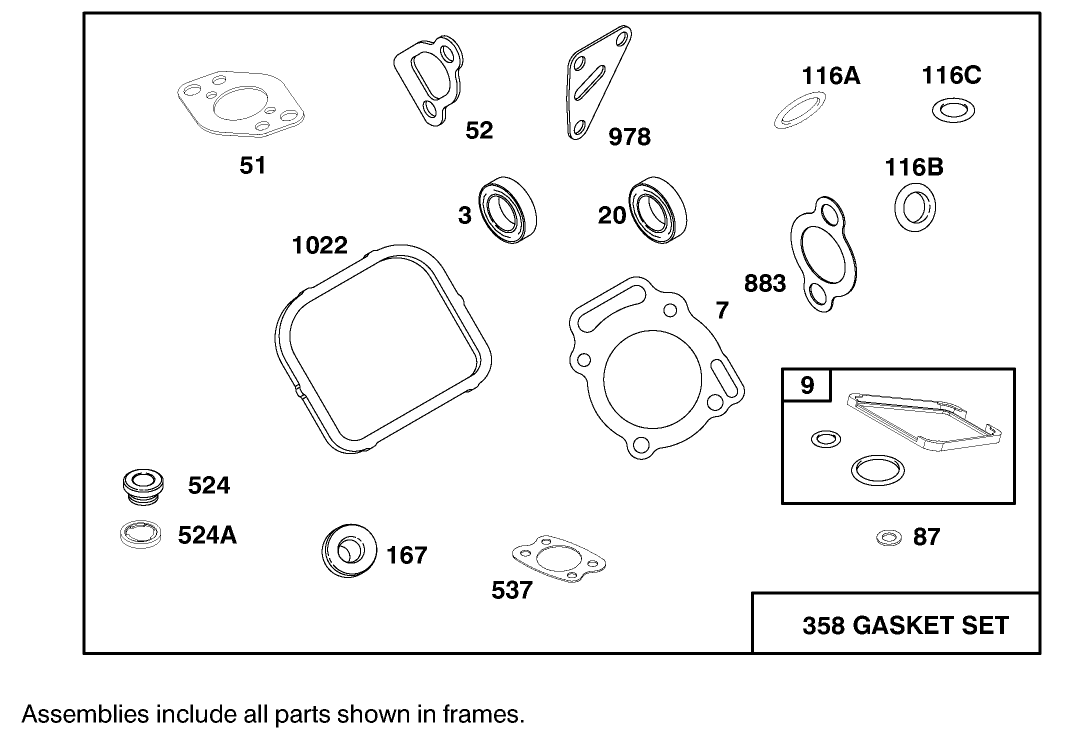 Engine Briggs & Stratton Model 303447-1179-E1