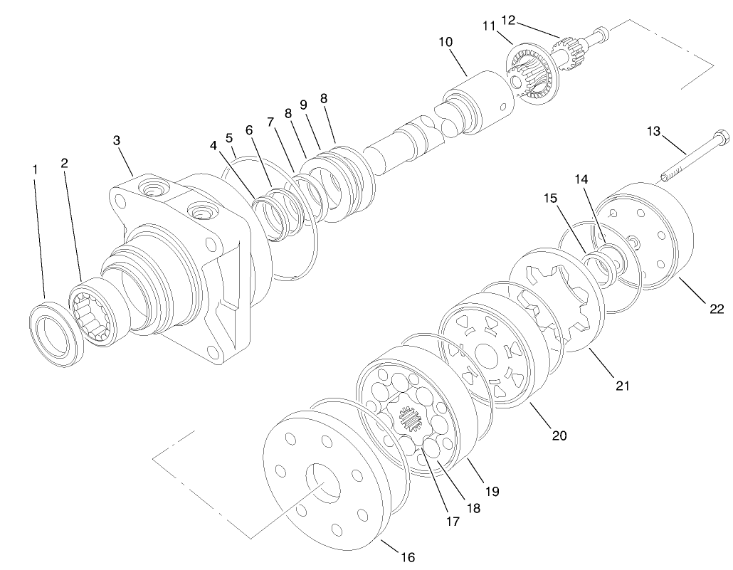 Hydraulic Drive Motor Assembly No. 92-9169