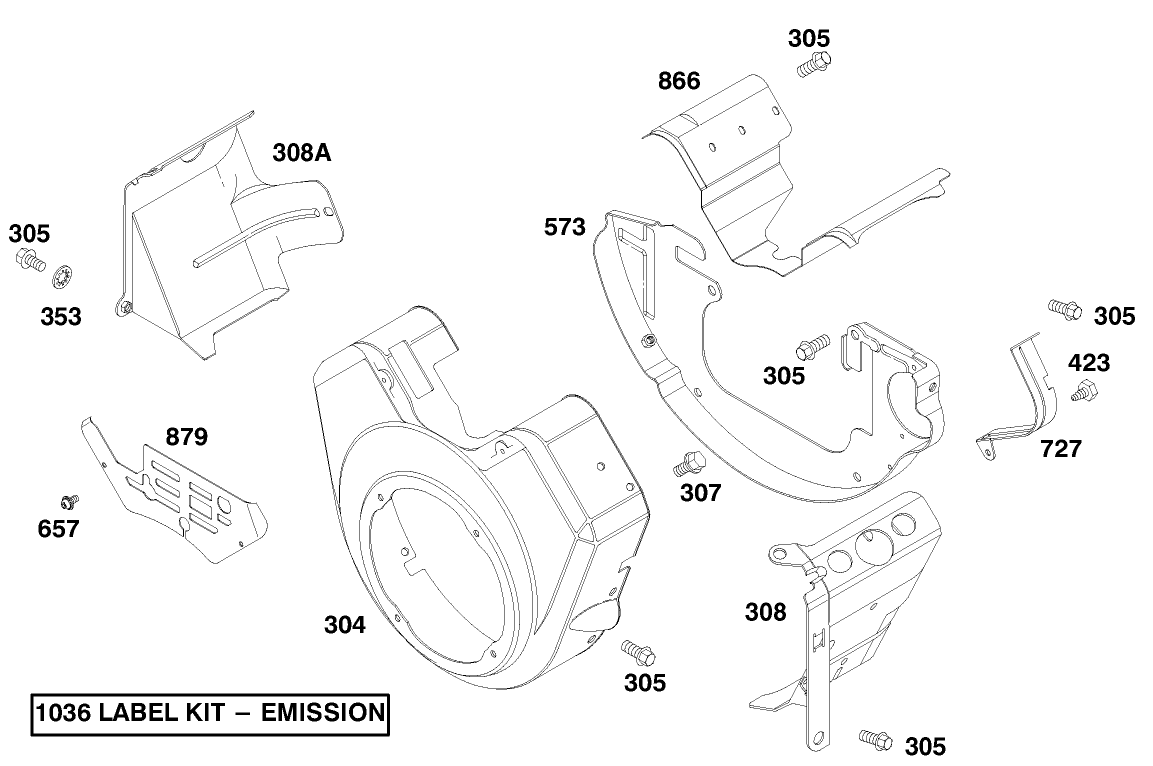 Engine Briggs & Stratton Model 303447-1179-E1