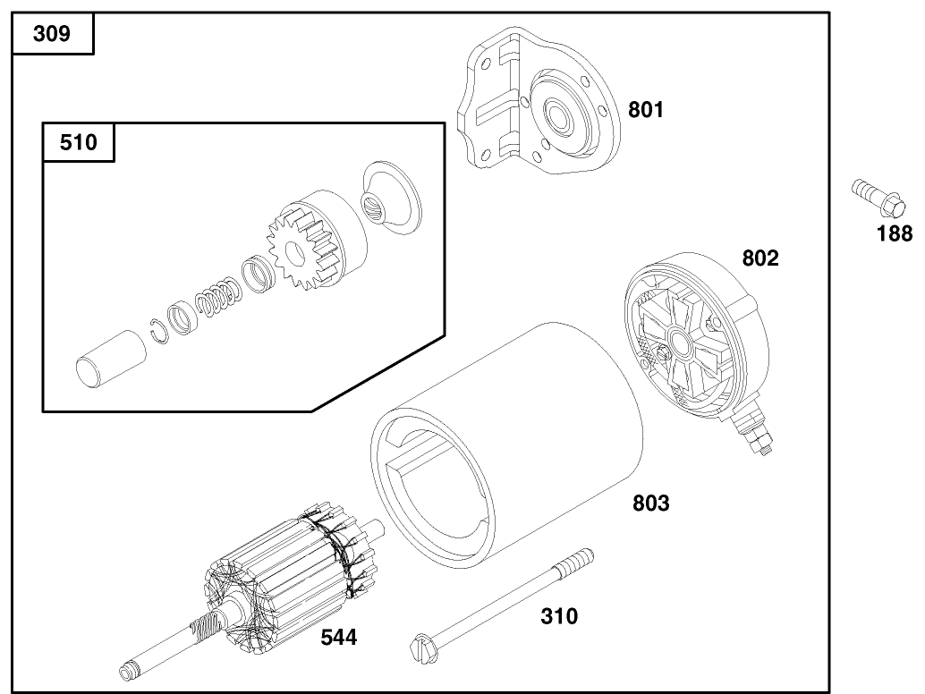 Engine Briggs & Stratton Model 303447-1179-E1