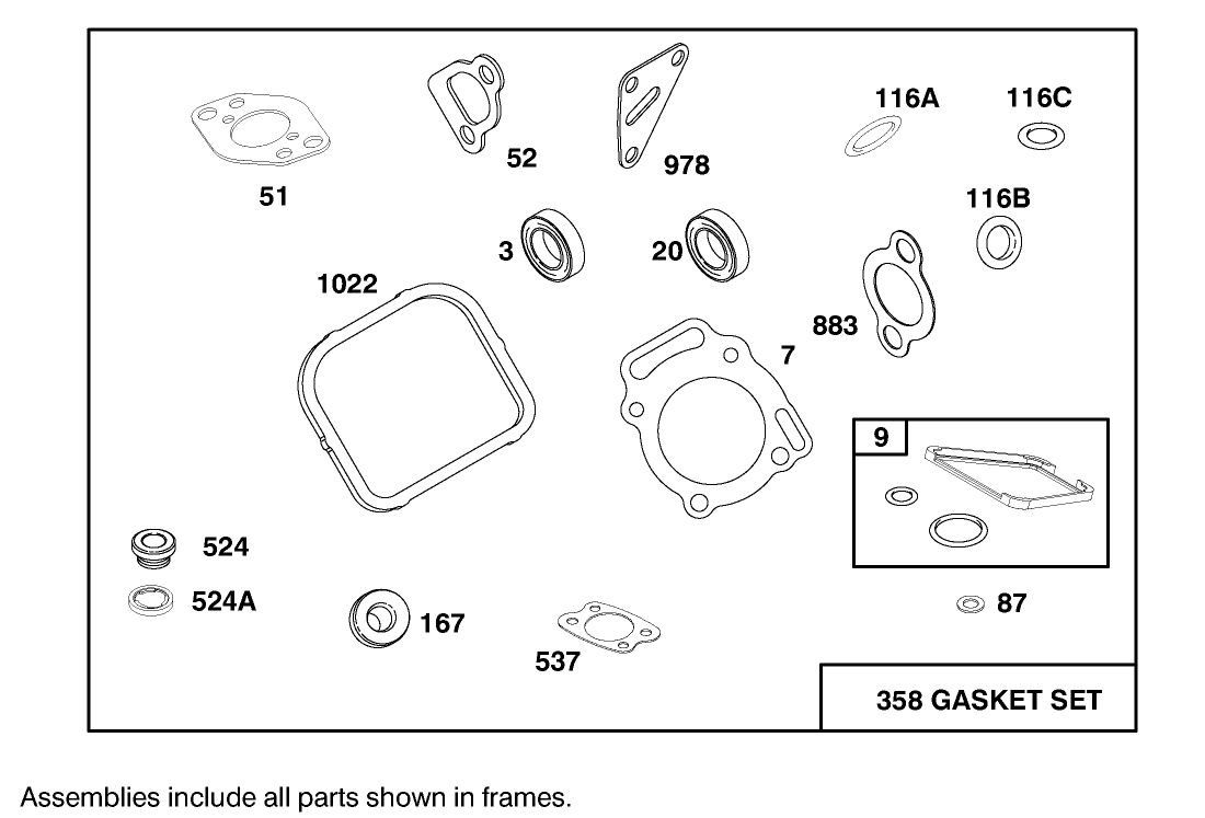 Engine Briggs & Stratton Model 303447-1179-E1