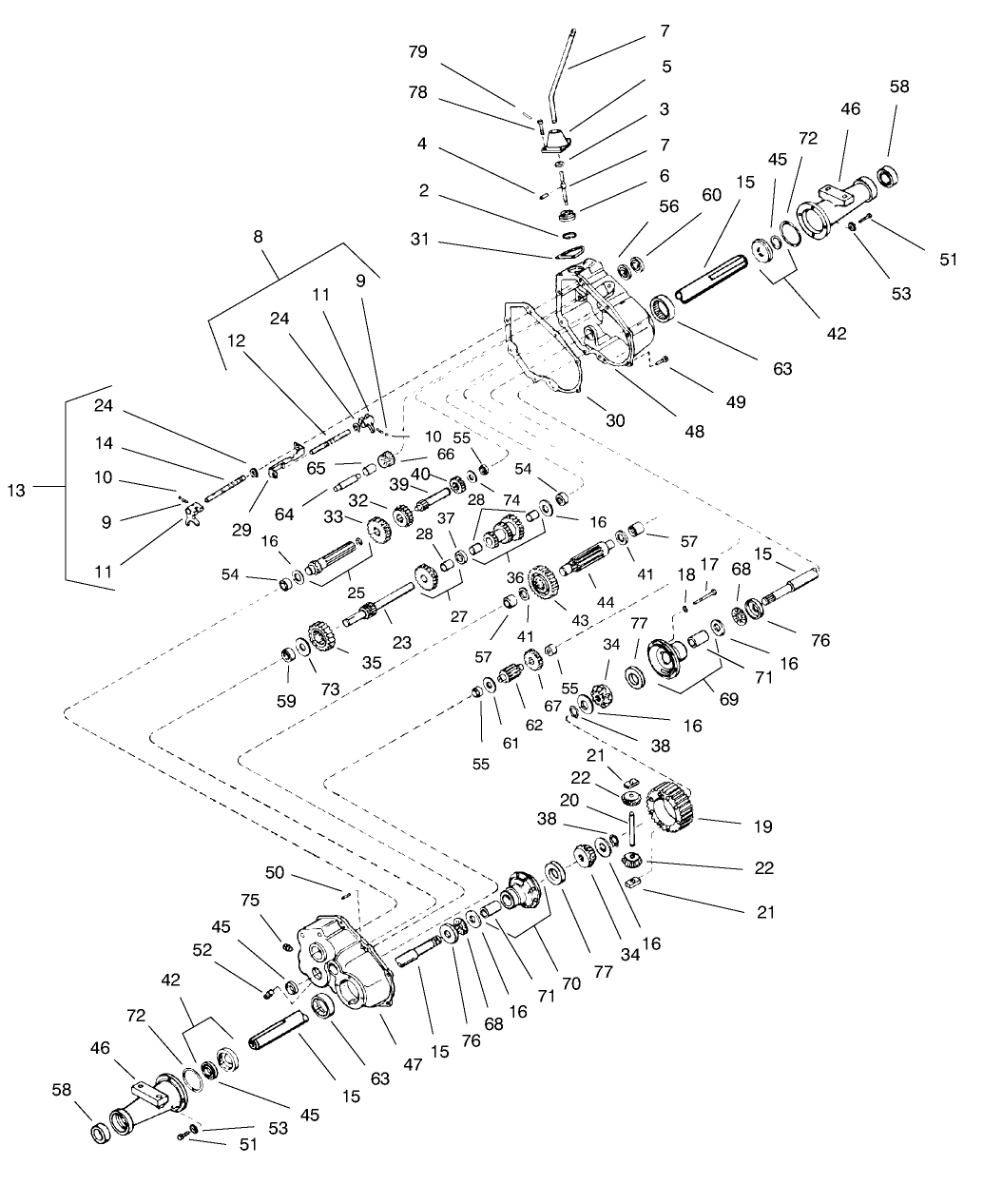 Transaxle Assembly Model No. 66-4590 (cont.)