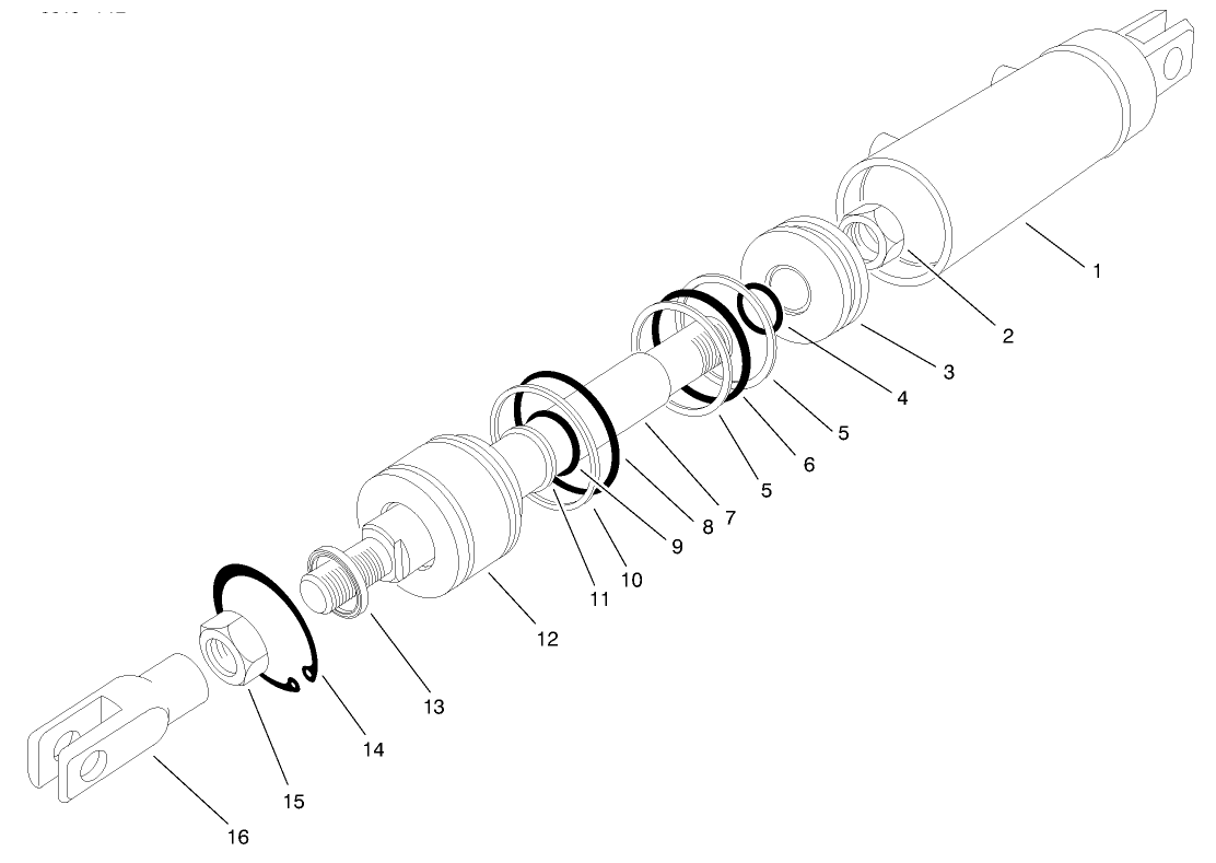 Hydraulic Cylinder Assembly No. 62-4660