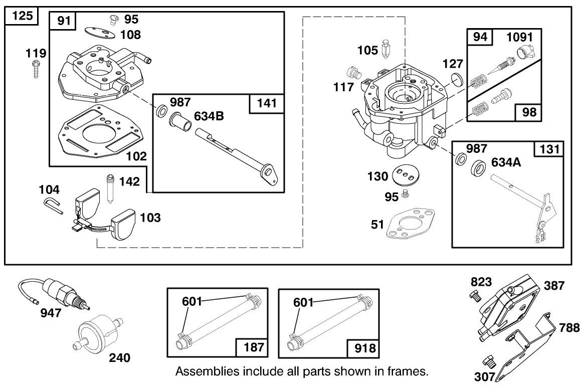 Engine Briggs & Stratton Model 303447-1233-E1
