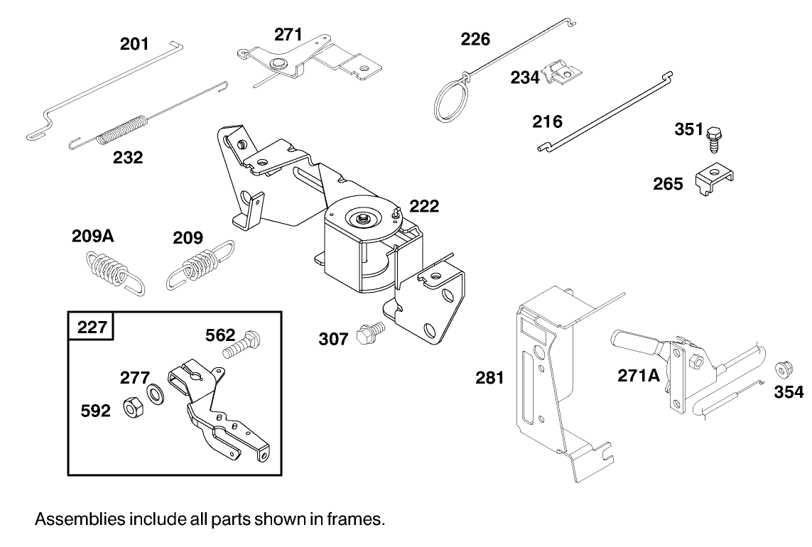 Engine Briggs & Stratton Model 303447-1233-E1