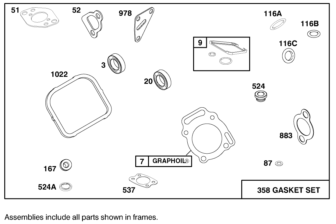 Engine Briggs & Stratton Model 303447-1233-E1