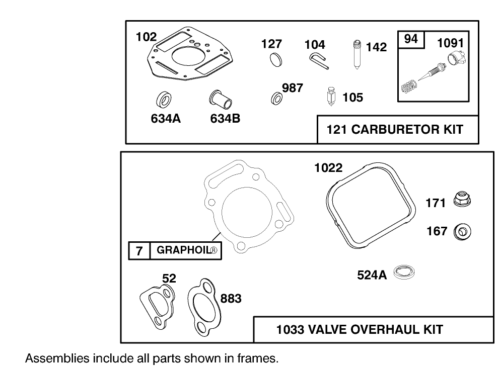 Engine Briggs & Stratton Model 303447-1233-E1