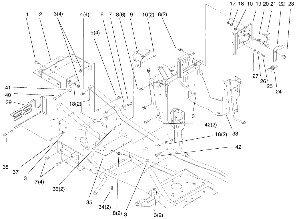 Steering Tower And Fuel Tank Assembly
