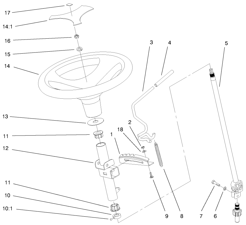 Manual Steering And Tilt Assembly