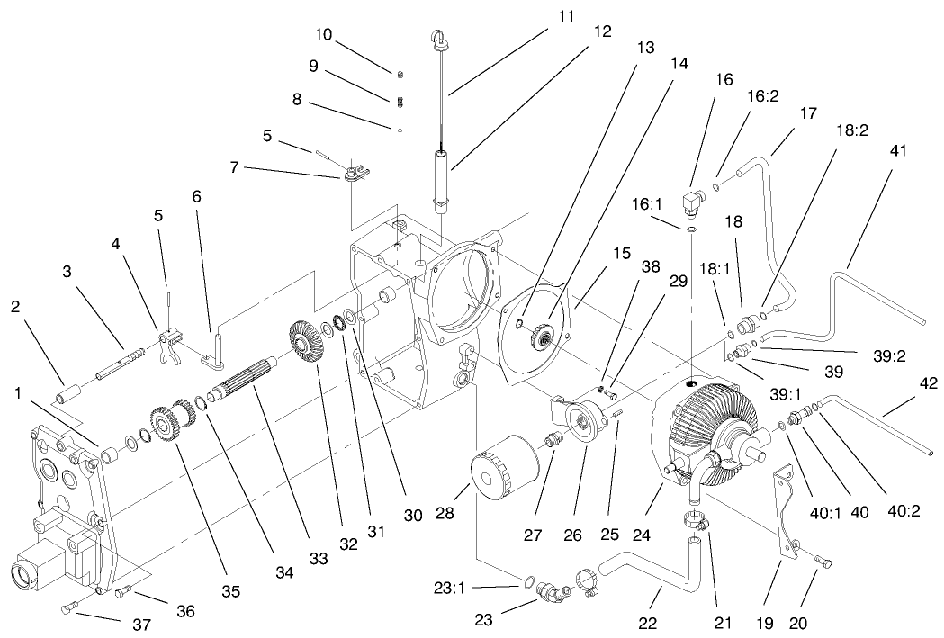 Hydro Trans Axle Assembly (continued)