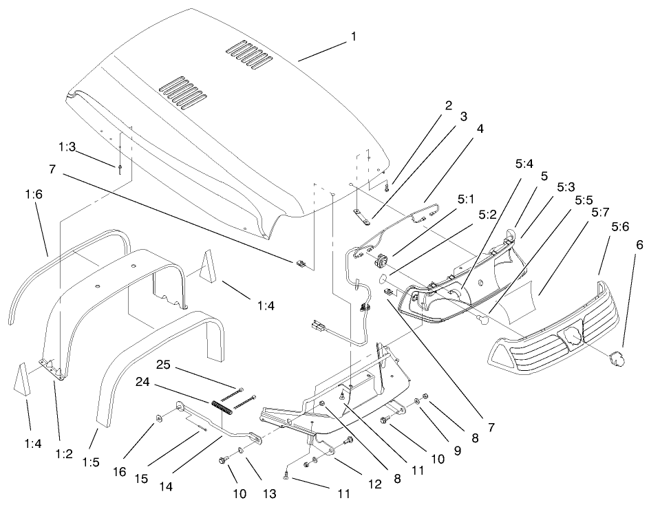 Hood & Headlight Assembly