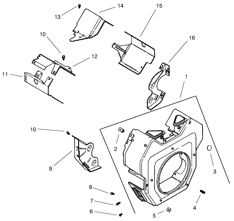 Group 6-Blower Housing & Baffles (models 73540 & 73541)