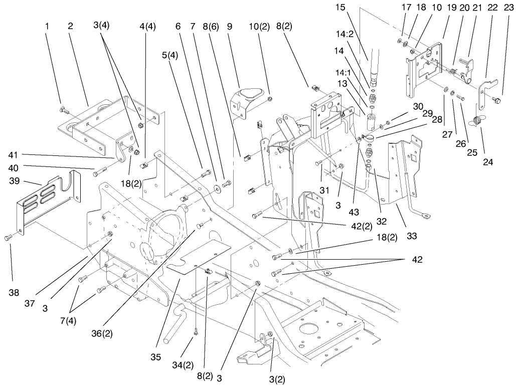 Steering Tower And Fuel Tank Assembly